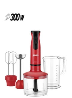 Sinbo Countertop Blender 300 W 3141 White/Red/Clear  - Image 1