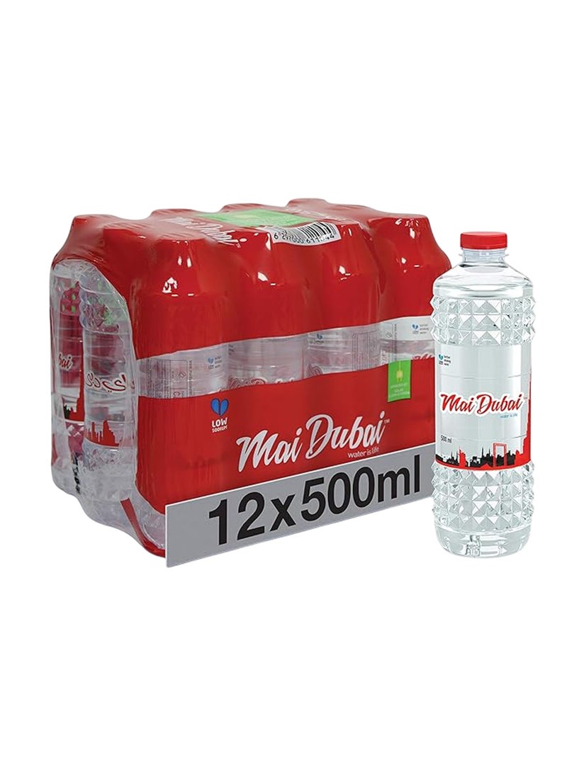 ماي دبي مياه معبأة 500ملليلتر عبوة من 12 قطعة