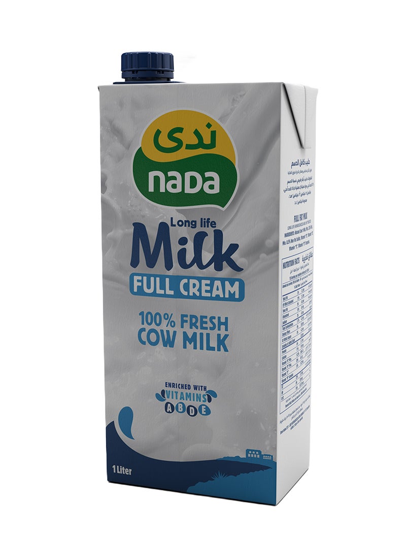 Nada Long Life Milk Full Cream Plain 1Liters Pack of 4  - Image 3
