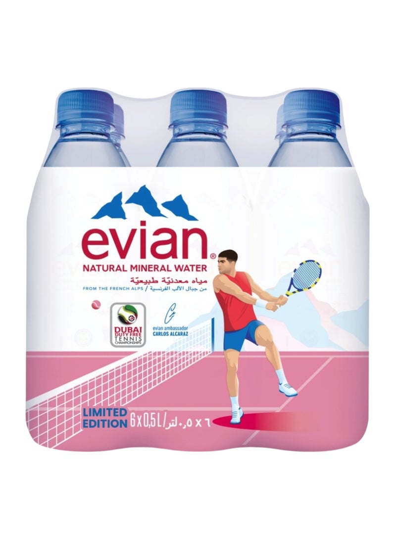 Evian Natural Mineral Water 500ml Pack of 6 - Image 3