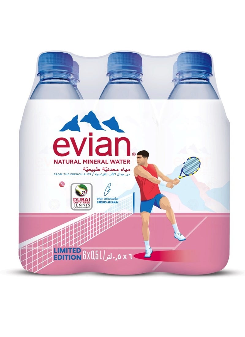 إيفيان مياه معدنية طبيعية . 500ملليلتر عبوة من 6 قطع - Image 1