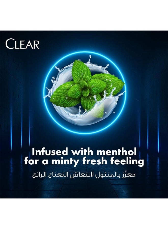 CLEAR Cool Sport Menthol With Cooling Mint Anti Dandruff Shampoo 400ml - Image 3
