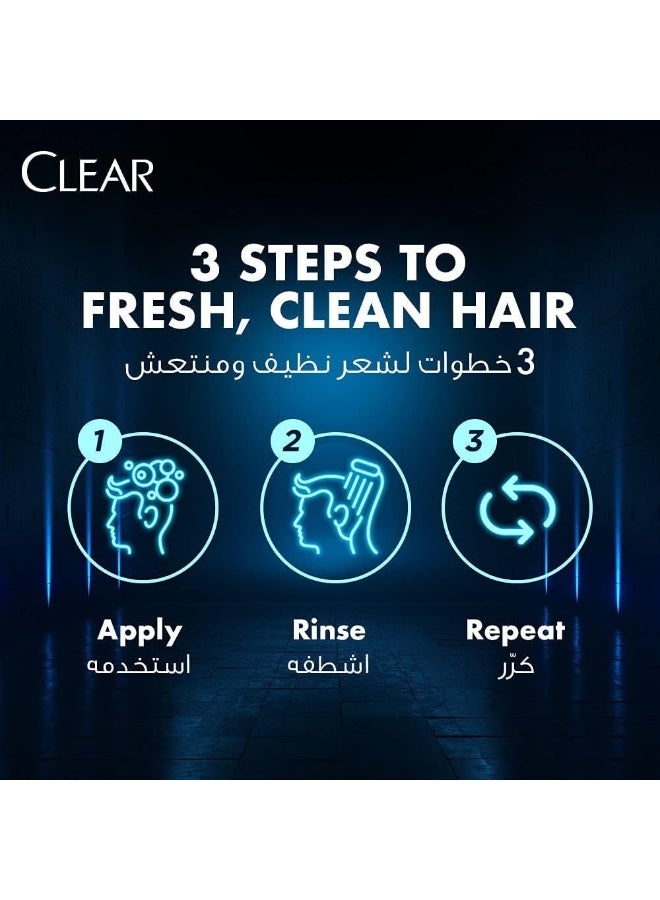 CLEAR Cool Sport Menthol With Cooling Mint Anti Dandruff Shampoo 400ml - Image 5