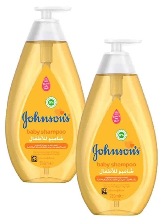 جونسون مجموعة عبوتي شامبو الأطفال جولد غير مسبب للحساسية بدرجة حموضة متوازنة سعة 750 مل طراز 9712398098903 - Image 1