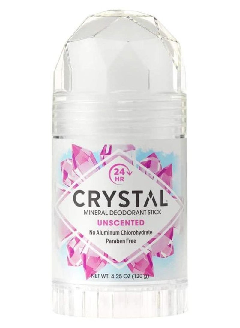 Crystal Unscented Mineral Deodorant Stick 120grams - Image 1
