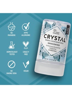 Crystal Unscented Mineral Deodorant Stick 40grams  - Image 4