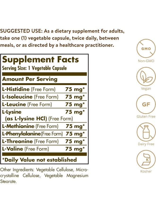 Solgar Essential Amino Complex 90 Capsules - Image 2