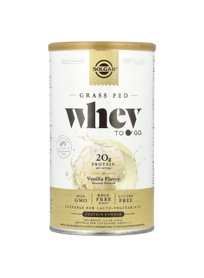 Whey To Go Protein Powder Vanilla 11.9 Oz 338 G