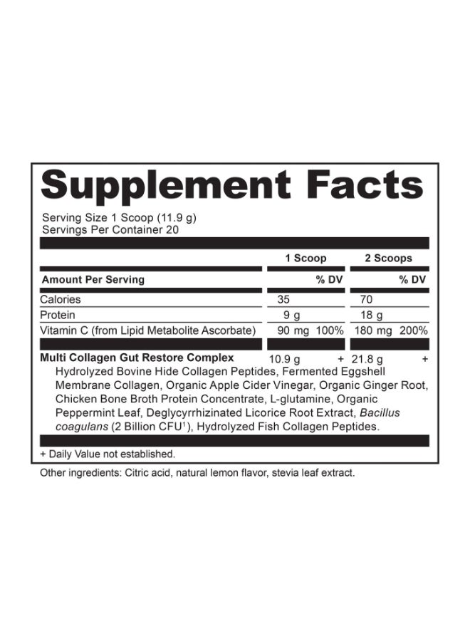 Ancient Nutrition Multi Collagen Protein Gut Restore 8.4 Oz - Image 5