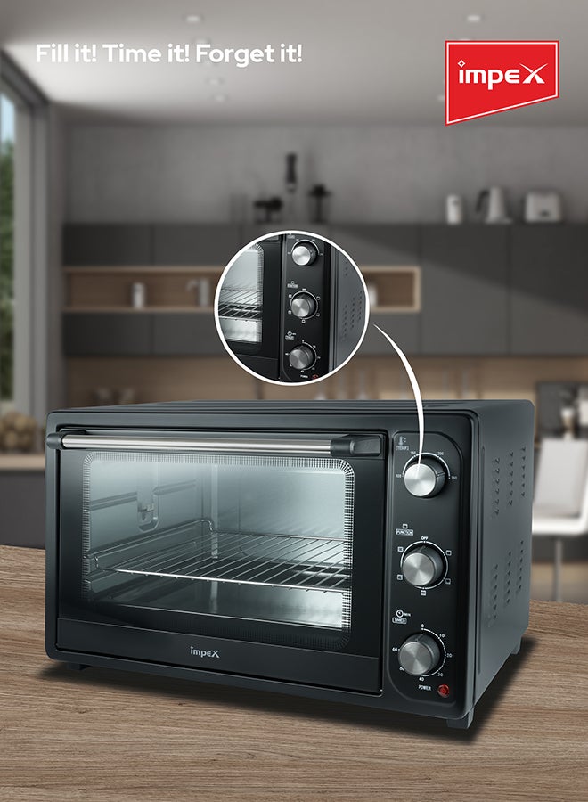 إمبكس فرن كهربائي مع شواية 45 L 1800 W OV 2902 أسود/فضي  - Image 3