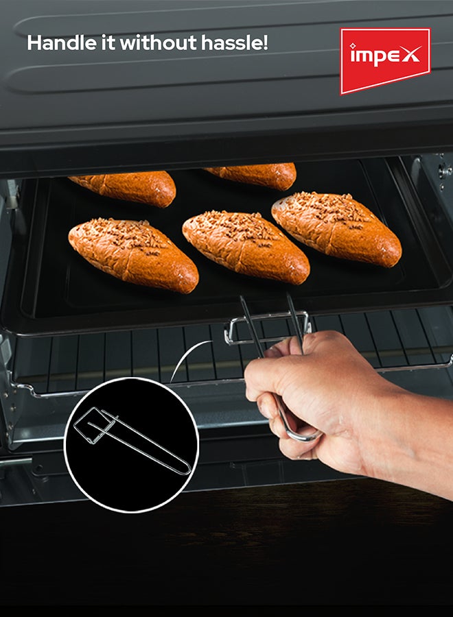 إمبكس - فرن كهربائي مع وظيفة الحمل الحراري 63 L 2200 W OV 2903 أسود/فضي - Image 1