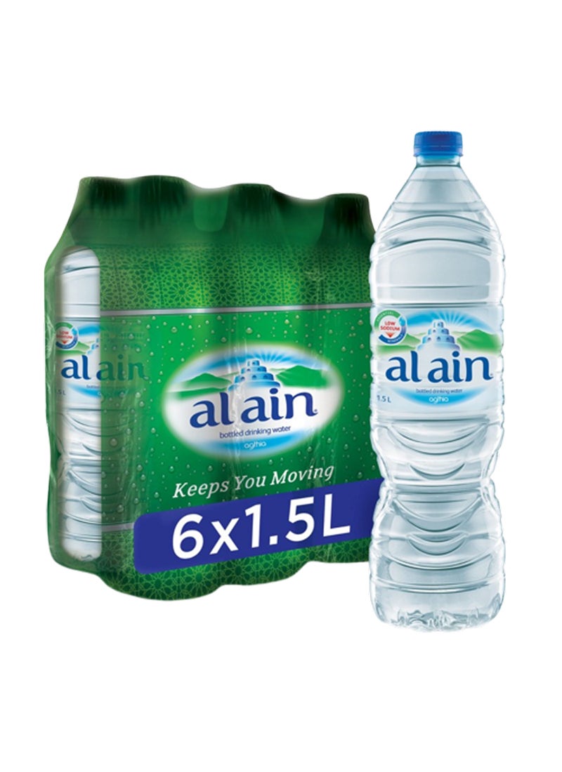 Al Ain Bottled Drinking Water 1.5Liters Pack of 6  - Image 1
