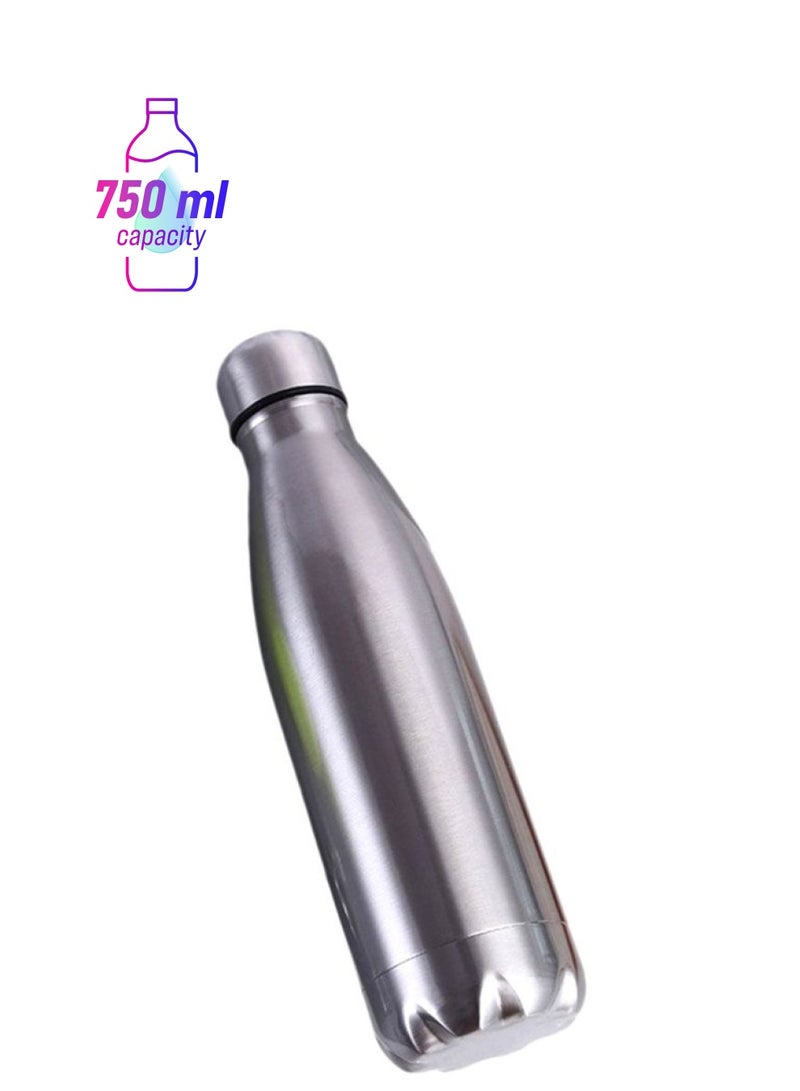 Beauenty Cola Motion Sport Water Bottle Silver 27x7.3cm - Image 1