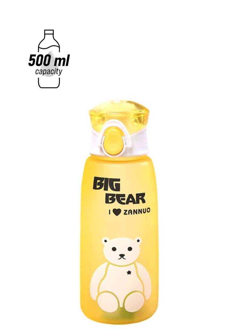 Beauenty Sports Drink Water Bottle Yellow/Black/White - Image 1