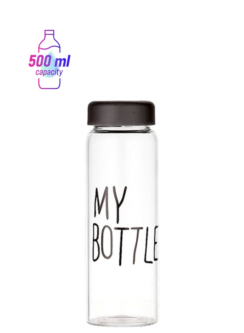 بيوينتي زجاجة مياه مانعة للتسرب ومقاومة للحرارة زجاج شفاف - Image 1