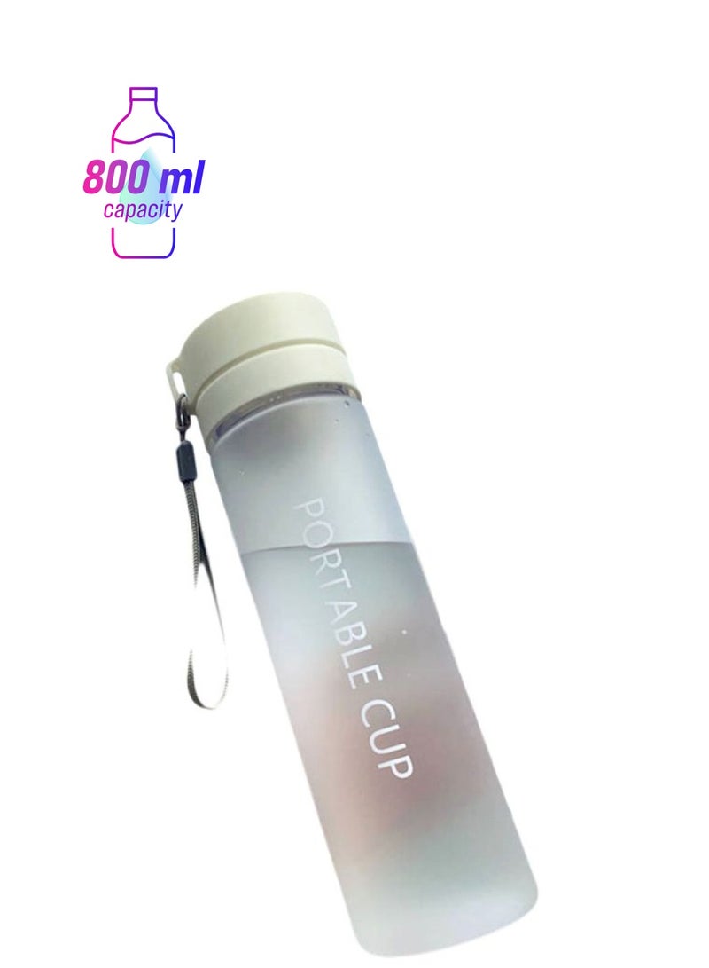 زجاجة ماء قابلة للنقل رمادي