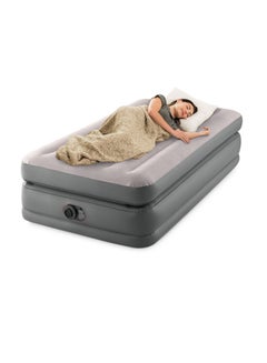 INTEX Prime Comfort Elevated Air Mattress Grey 191x99x51cm  - Image 2