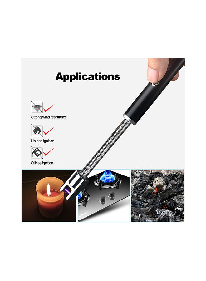 Arc Pulse Igniter Power Display Chargable Gas Lighter Multicolour 255x15mm - Image 3