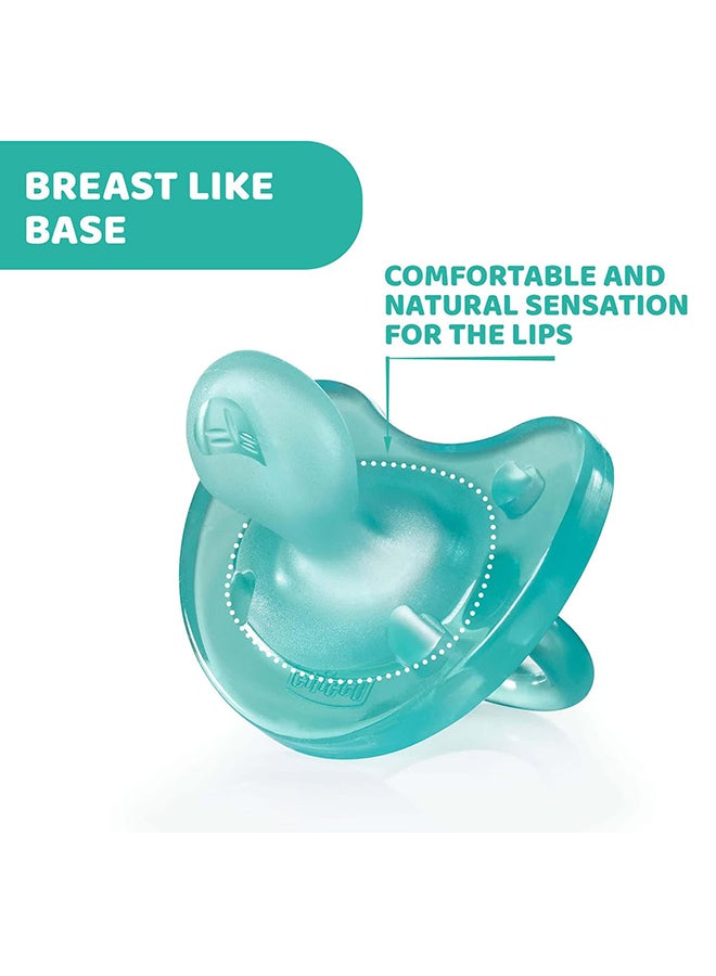 Chicco PhysioForma Soft Silicone Soother 16-36M 1Pc, Blue - Image 3