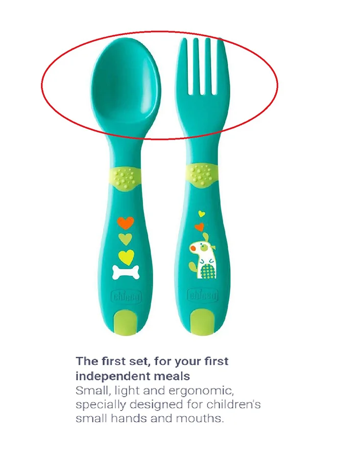 Chicco First Cutlery 12M+, Neutral