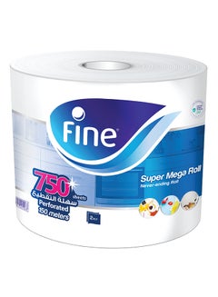 Fine Sterilized Kitchen Towel Mega Roll, 2 Ply, 750 Sheets White  - Image 1