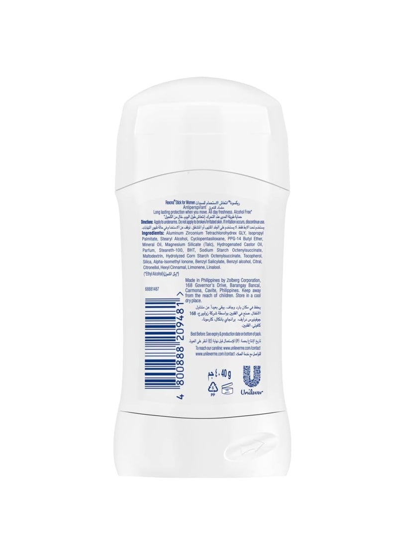 Rexona Women Stick Anti-Perspirant Shower Fresh White 40grams - Image 2