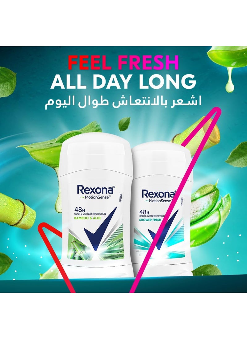 Rexona Women Stick Anti-Perspirant Shower Fresh White 40grams - Image 4