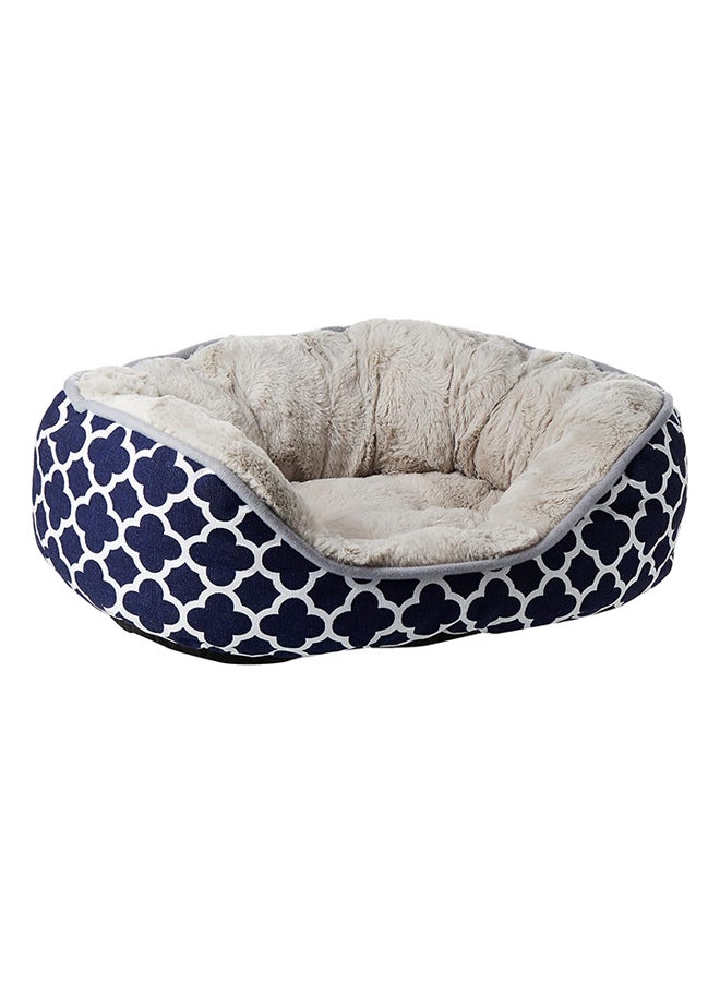 Les Filous Oval Basket Pet Bed Blue Small  - Image 2