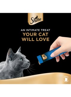 Sheba Tuna Flavour Creamy Treats 4 Pouches Multicolour 12grams  - Image 3