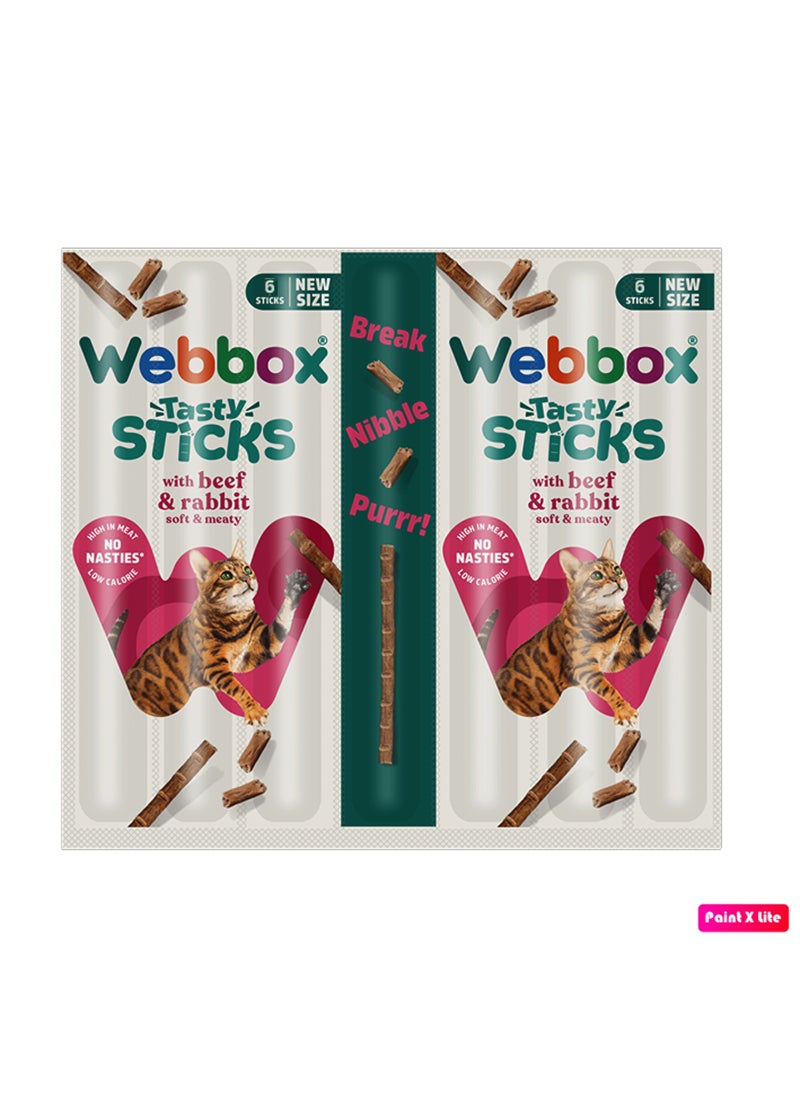 Webbox Pack Of 6 Flavoured Sticks Multicolour - Image 1