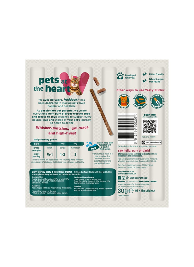 Webbox Pack Of 6 Flavoured Sticks Multicolour - Image 2