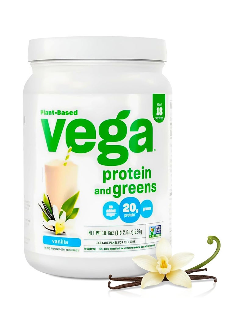 Vega Protein And Greens Vanilla Flavored Plant Based 20G Protein 526G - Image 1
