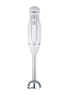 Impex Hand Blender Mixer 300W| 2 Speed Control | Stainless Steel Rod & Blade | Overheat Protection | 2-Year Warranty | Efficient & Durable Handheld Blender for Smoothies, Soups, Sauces & More HB 3201 White  - Image 1