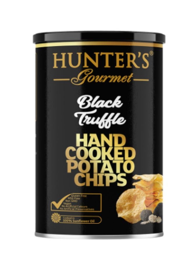 Hunter's Gourmet Hand Cooked Potato Chips Black Truffle 150grams 