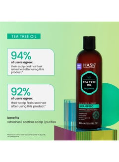 HASK Tea Tree Oil & Rosemary Shampoo 355ml 355ml  - Image 5