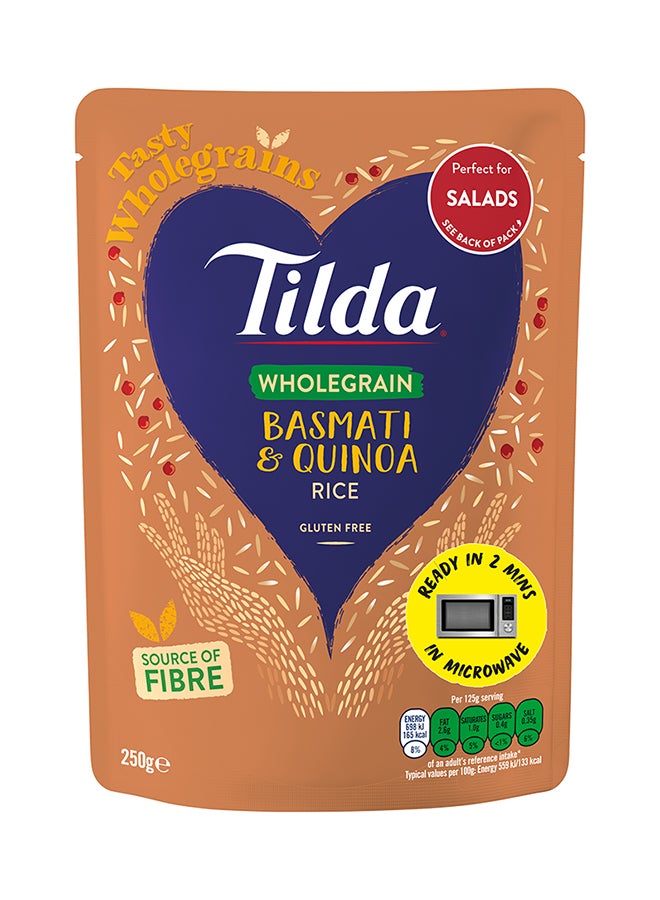 Tilda Two minutes Microwave Wholgrain Basmati And Quinoa Rice 250grams