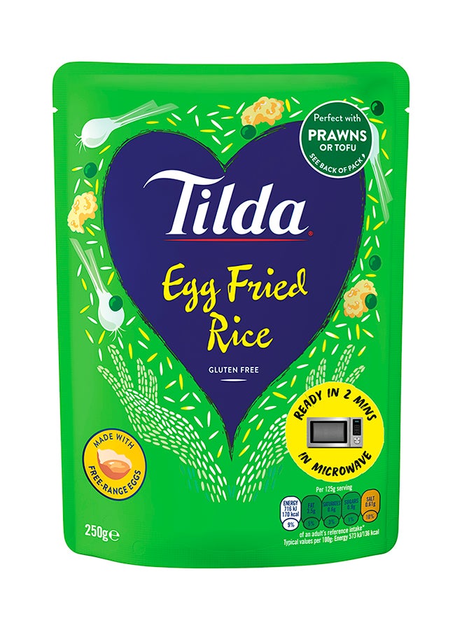 Tilda Two minutes Microwave Egg Fried Rice 250grams  - Image 1