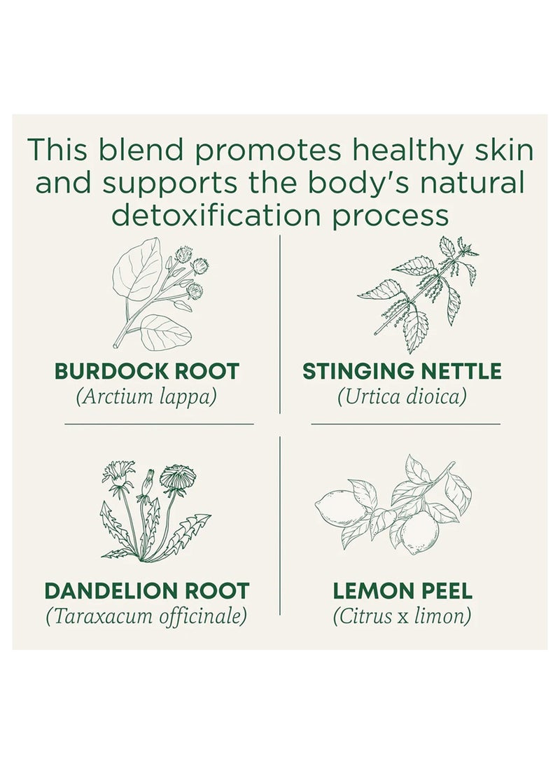 Traditional Medicinals Organic Everyday Detox, Infused with Lemon, Supports Healthy Skin and Liver Function, Caffeine Free, 16 Tea Bags  - Image 2