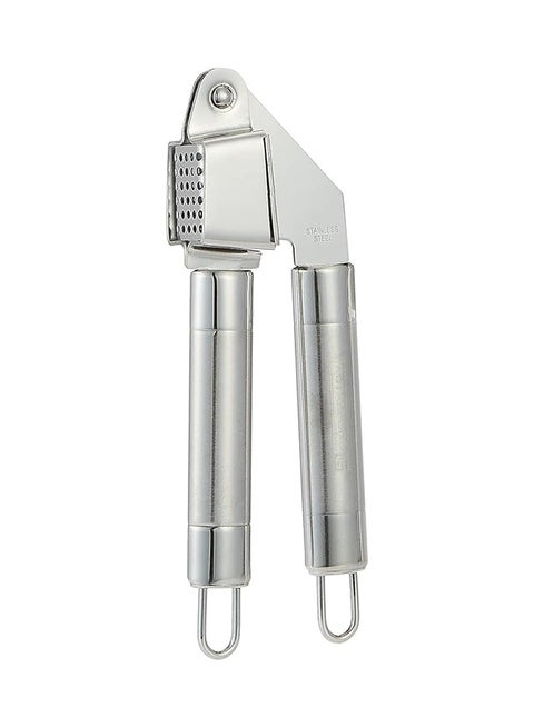 Stainless Steel Garlic Press Silver 19x6x3.2cm