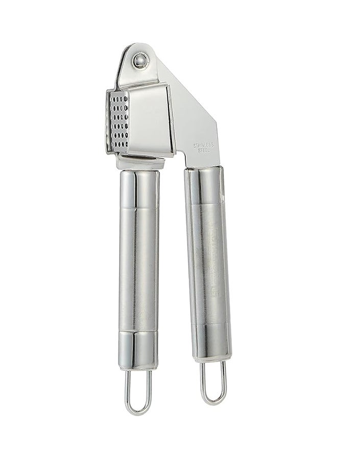 Royalford Stainless Steel Garlic Press Silver 19x6.2x3cm  - Image 1
