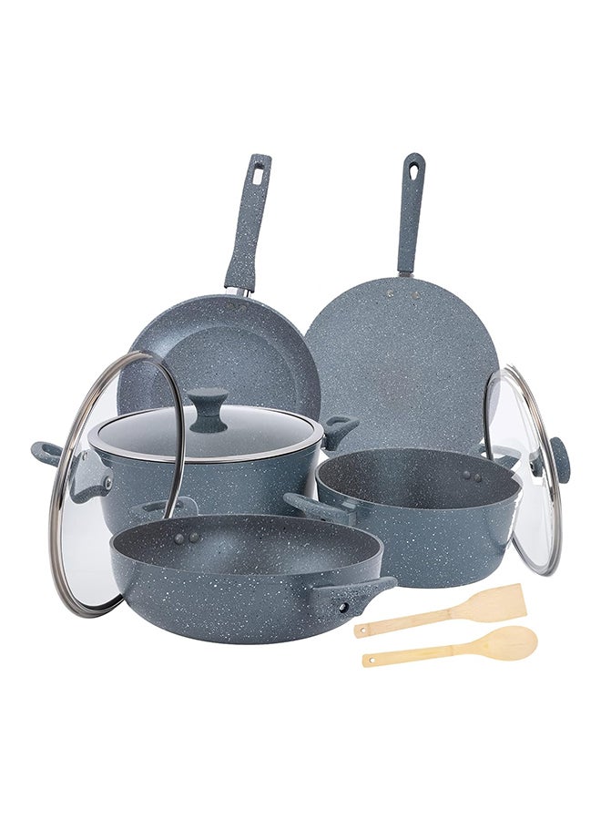 رويال فورد طقم أواني طهي و قدور من الألومنيوم مكون من 10 قطع أصفر 28X11.7سم - Image 1