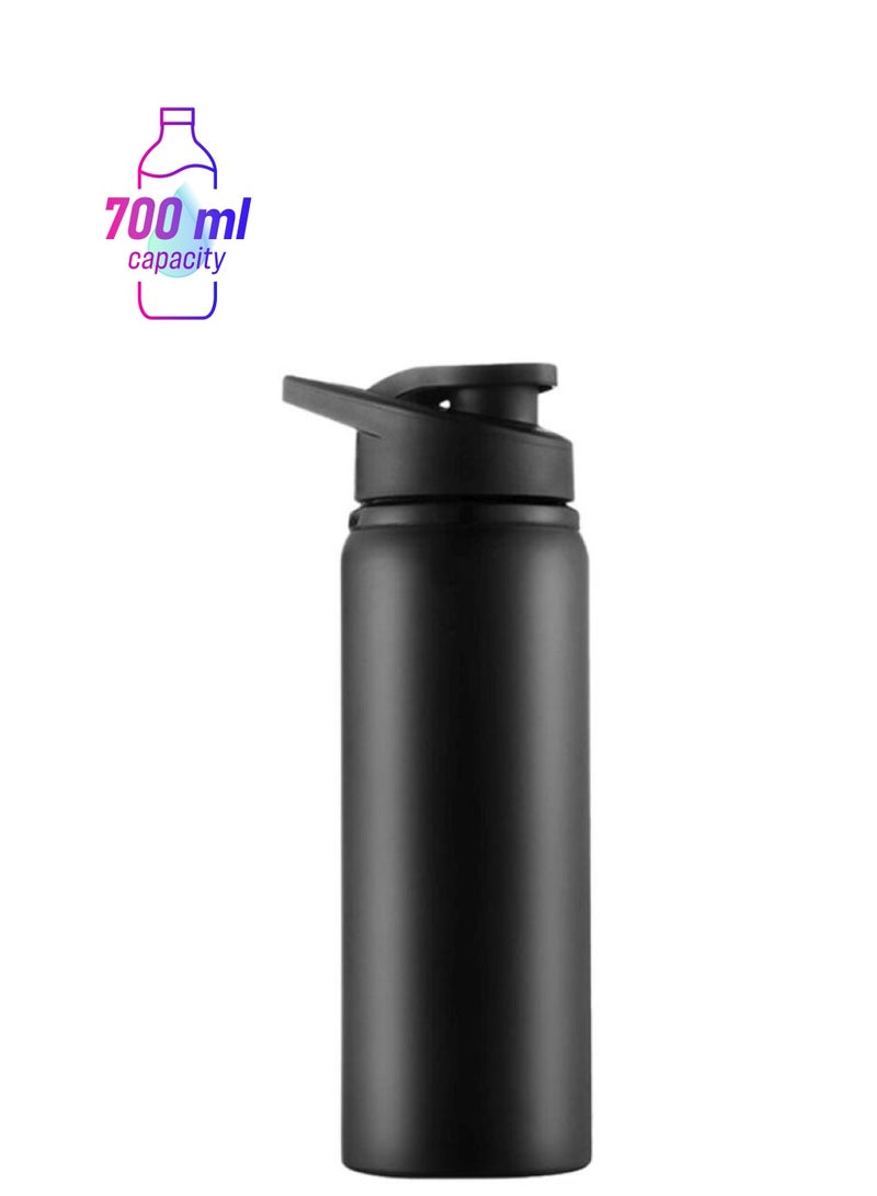 بيوينتي زجاجة مياه من الستانلس ستيل أسود 7.2x22.8سم - Image 1