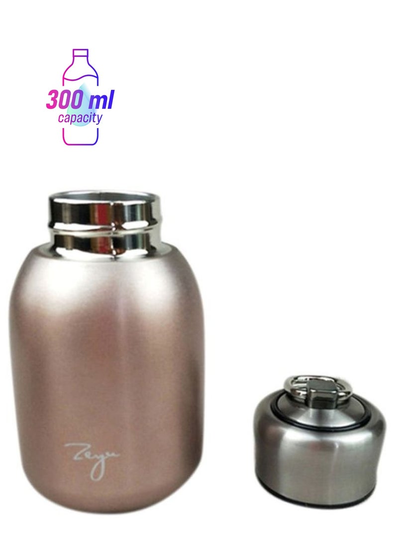 Beauenty Filter Stainless Steel Travel Water Bottle Rose Gold 13x7.5cm