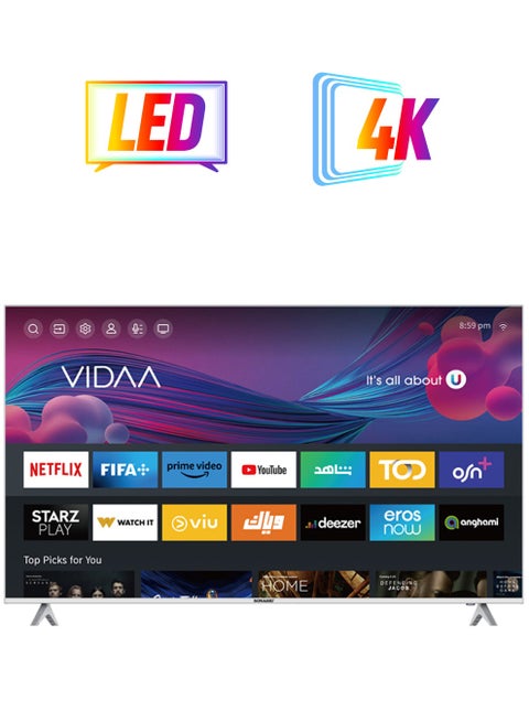 تلفزيون LED ذكي عالي الوضوح بالكامل مقاس 43 بوصة SLED-4308FHD أسود