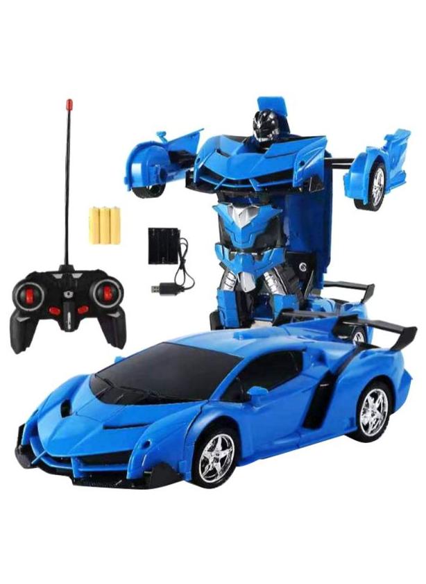 بيوينتي لعبة 2 في 1 على شكل سيارة مزودة بجهاز تحكم عن بعد ونموذج روبوت متحول - Image 1