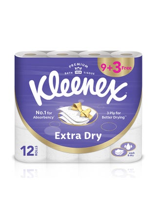 3 Ply Extra Dry Toilet Tissue Paper 12 Rolls White 140 Sheets - pnsku/N35091518A/45/_/1701175795/ab7f619e-194e-4e7e-a21c-4118bbd18145