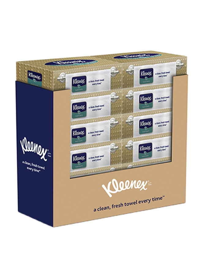 كلينيكس مجموعة من 12 علبة مناشف يد ورقية قوية مكونة من 90 ورقة من 3 طبقات أبيض 90 Sheets  - Image 1