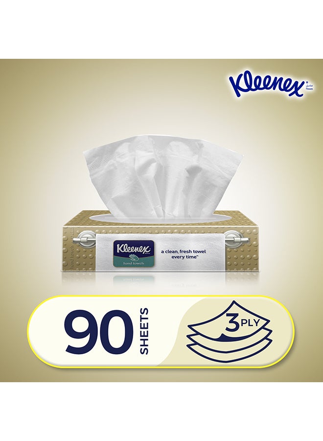 Kleenex Kitchen And Bathroom Use Hand Towel 12 Boxes White 90 Sheets - Image 3