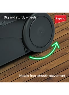 Impex Vacuum Cleaner | High-Power Suction | Washable Cloth Bag | Flexible Hose with Air Flow Adjustment | Pedal Switch & Auto-Rewinding Wire | Easy Movement with Wheels 1.2 L 1200 W VC 4705 Black  - Image 4