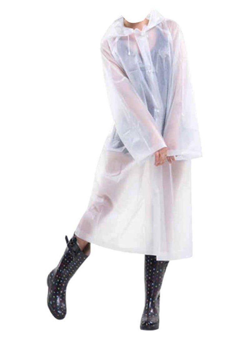 معطف واق من المطر جيد التهوية قابل للحمل مع أكمام متصلة بغطاء الرأس - Image 1